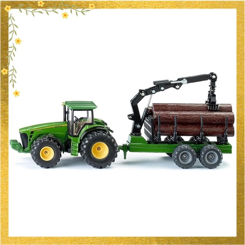 迅速発送】ジク (SIKU) トラクター with forestry trailler 1/50
