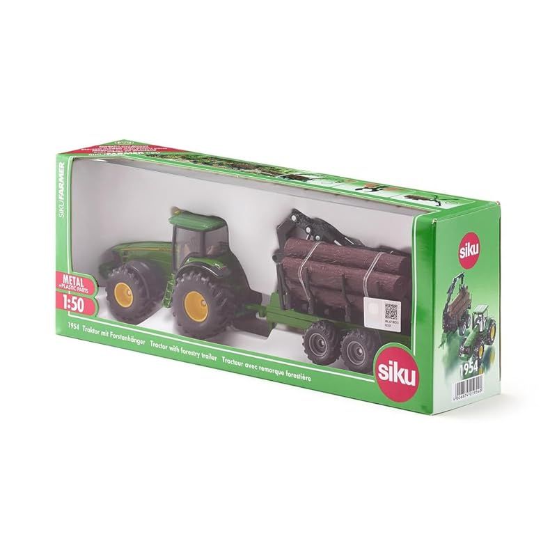 迅速発送】ジク (SIKU) トラクター with forestry trailler 1/50