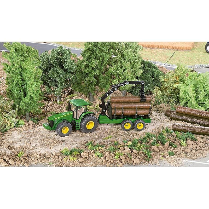 siku 1/50 トラクター セット ジク 迅速発送】ジク (SIKU) トラクター with forestry trailler 1/50