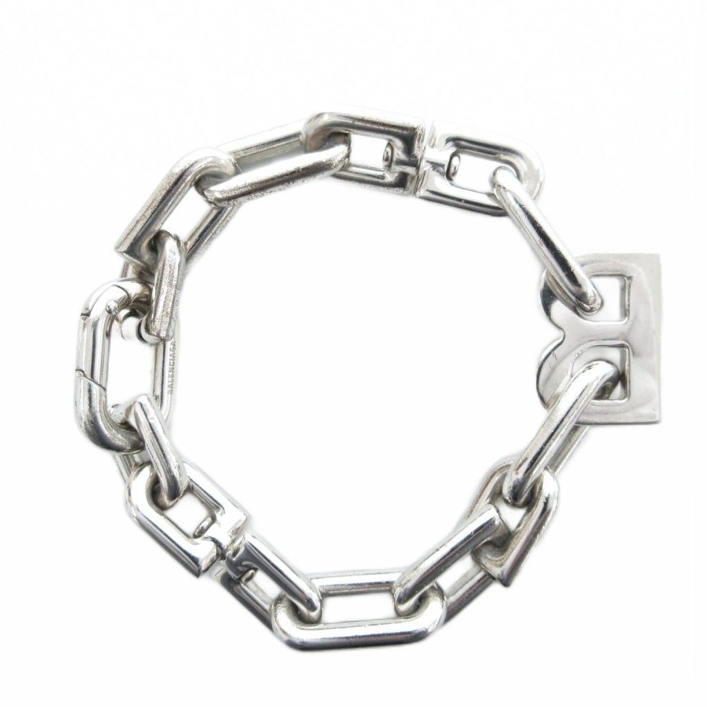 バレンシアガ BALENCIAGA B Chain スリム チェーン ブレスレット M
