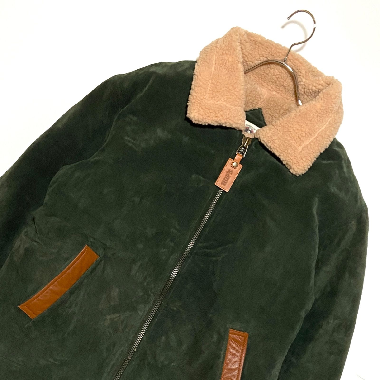 希少 SUNTORY サントリー HOP'S ホップス B-3 ムートンジャケット ボア