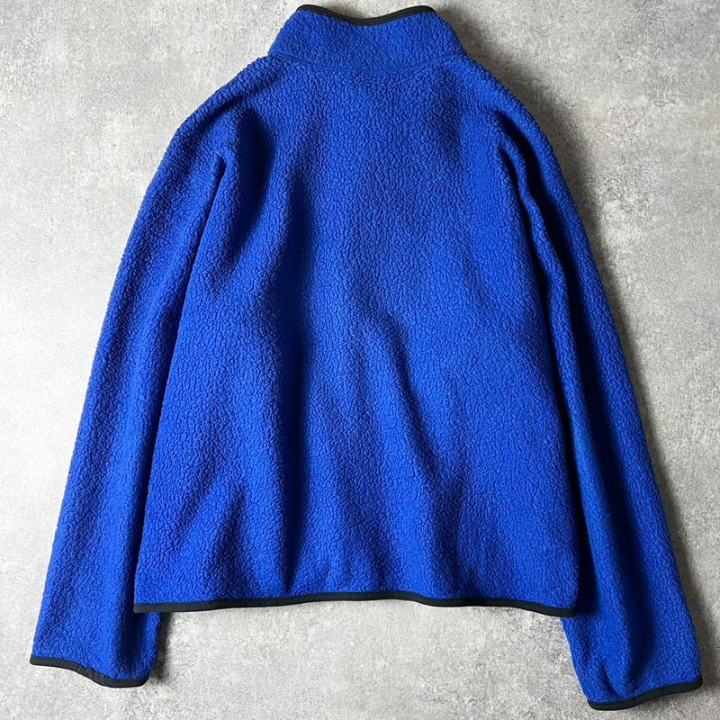 90s 巨人タグ J.CREW フルジップ パイル フリース ジャケット XL / J