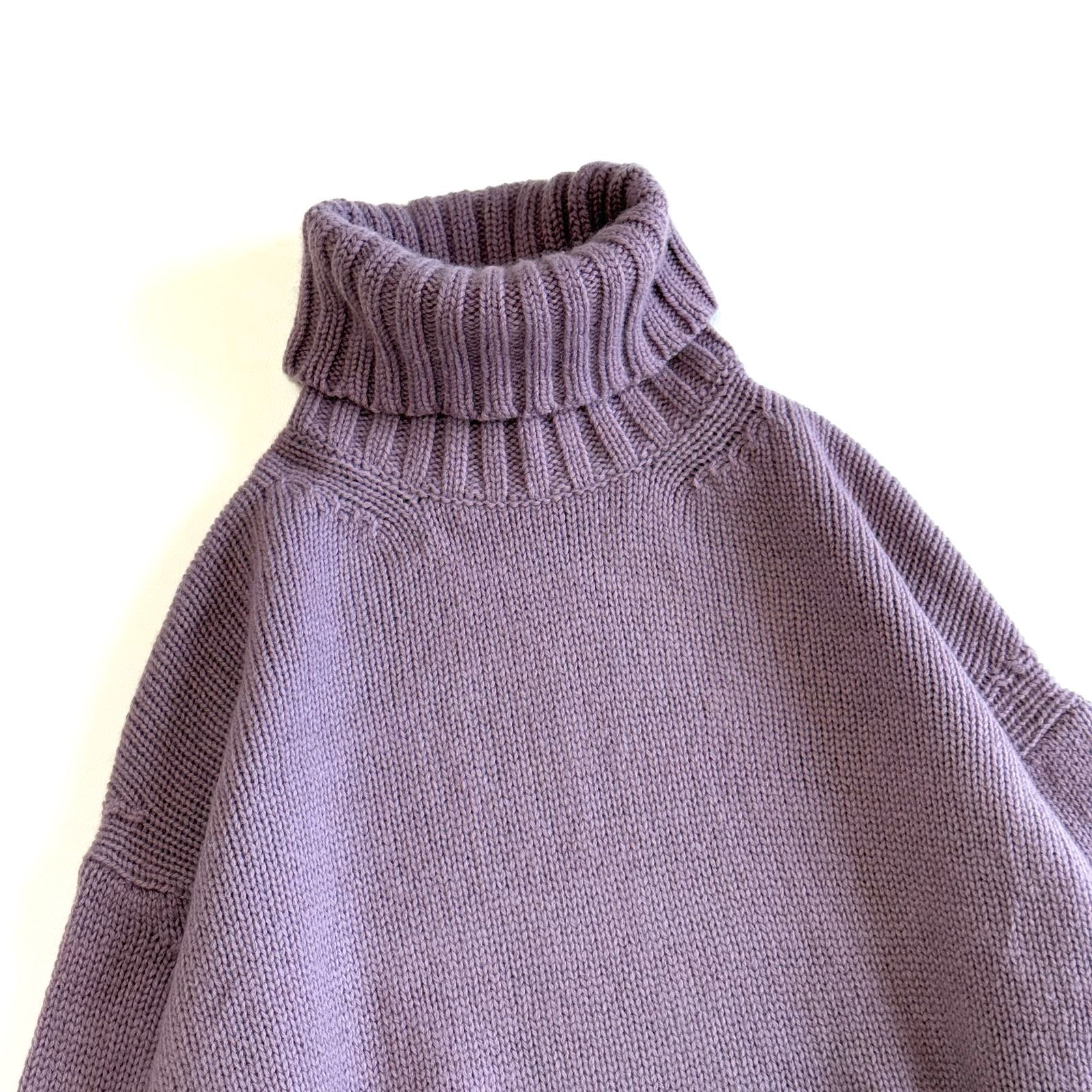 GALERIE VIE ファインウール ハイネックプルオーバー ニット セーター