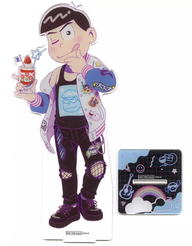 アクリルスタンド アクリルパネル カラ松 特大アクリルスタンド おそ松さんのWEBくじ 第18弾 SUGAR POP BIRTHDAY! ラストWIN賞