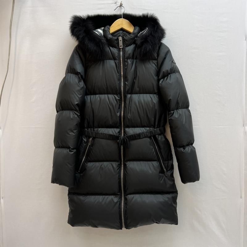 バーバリーチルドレン ノバチェックライナー フードファー ダウンコート 14 Y 164 ガールズ ISItems 古着