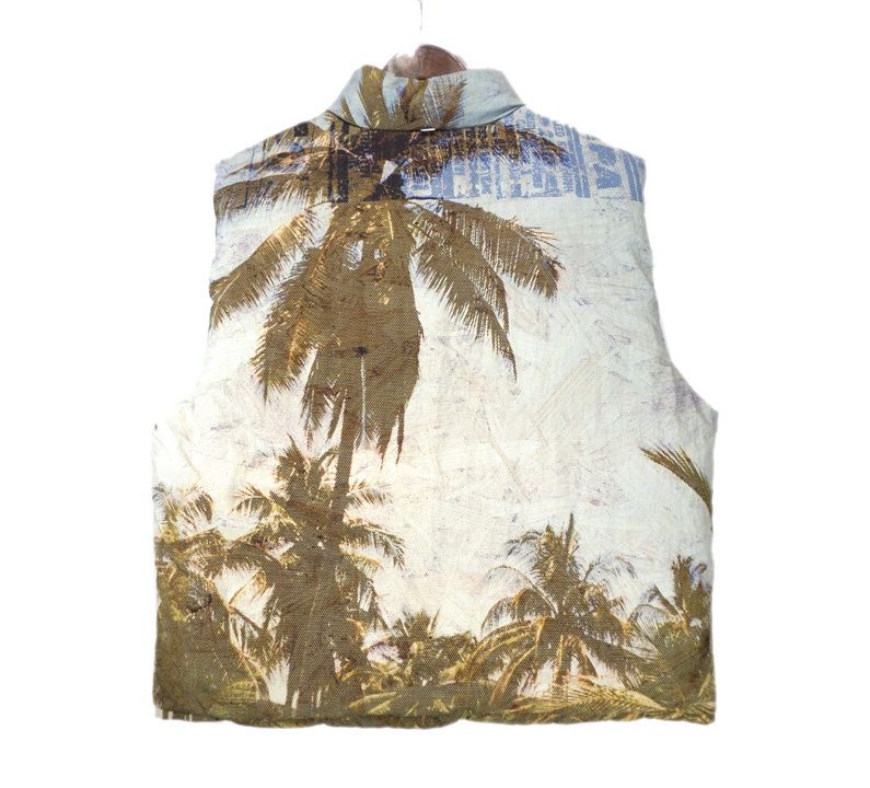 ステューシー STUSSY × ピーター サザーランド Peter Sutherland 22 AW リバーシブル グラフィック ダウン ベスト ジャケット n 10063