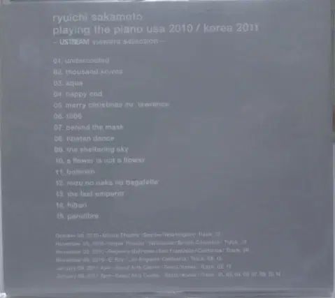 日本 CD Ryuichi Sakamoto ー Concert
