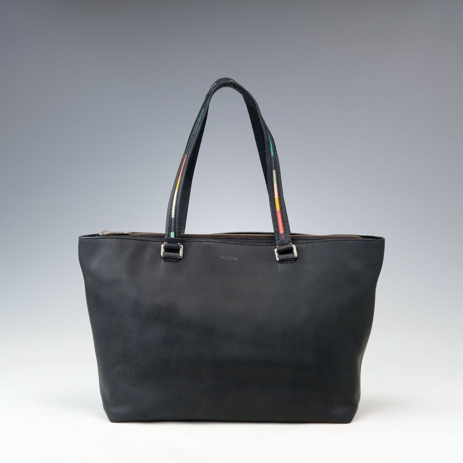 ポールスミス インレイド マルチストライプ ハンドル トート バッグ A4収納 Paul Smith ポールスミス インレイドストライプハンドル レザー トート
