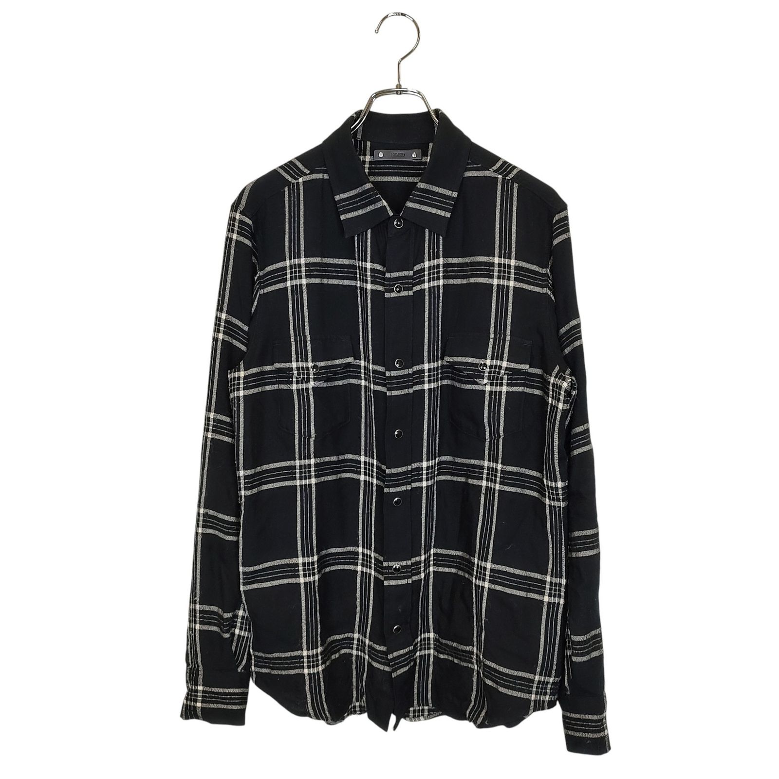 MINEDENIM マインデニム 23AW R.Wool Flannel Check Western SH ウール