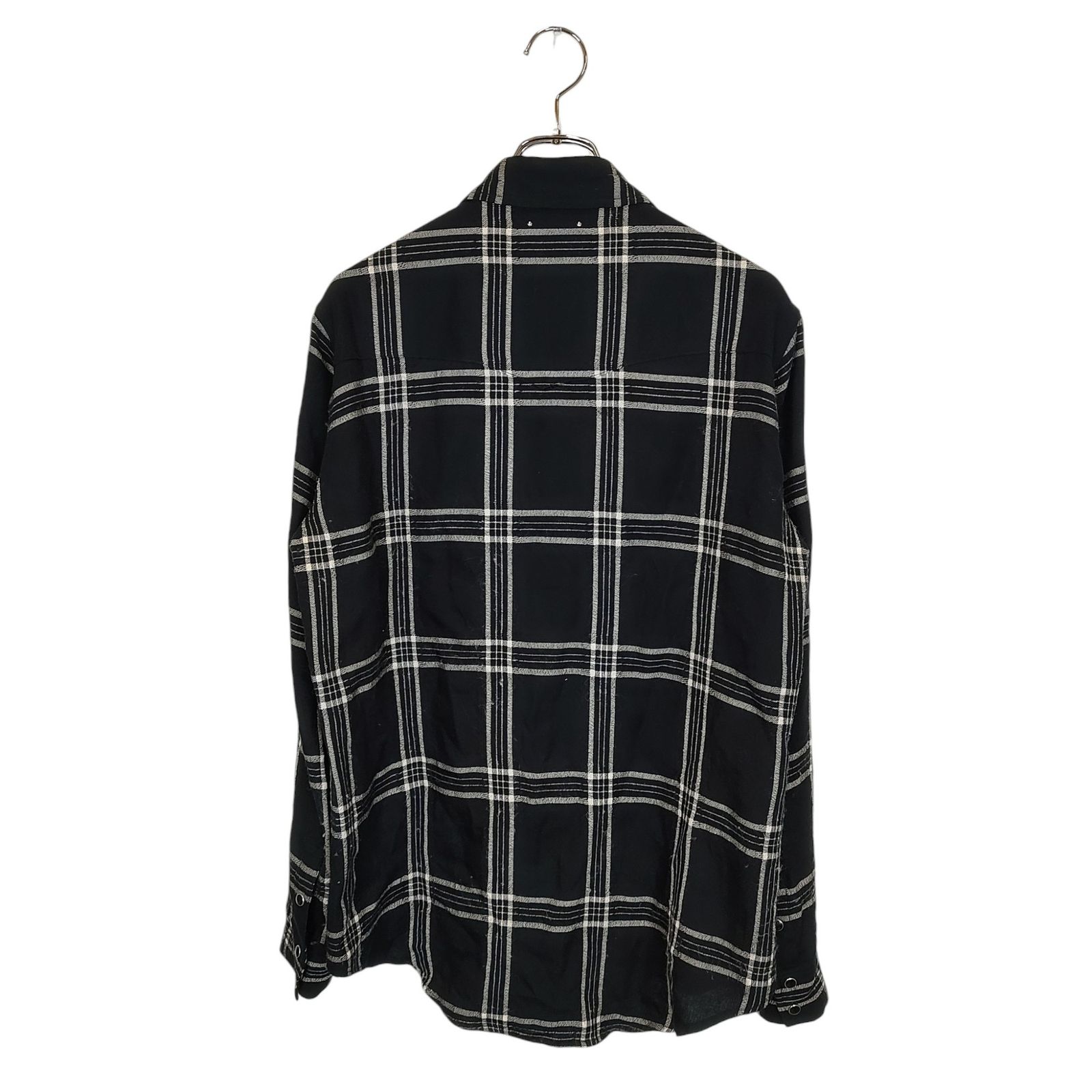 マインデニム　ブラックデニムチェックシャツ　長袖 マインデニムminedenim チェックシャツ