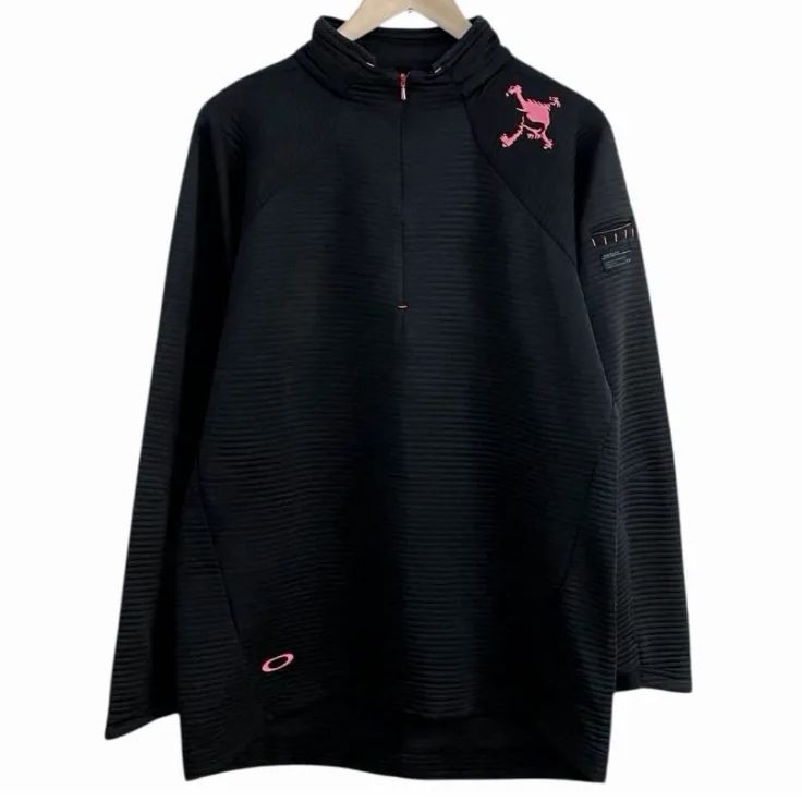 OAKLEY オークリー ゴルフ スカル ハーフジップシャツ メンズ XL