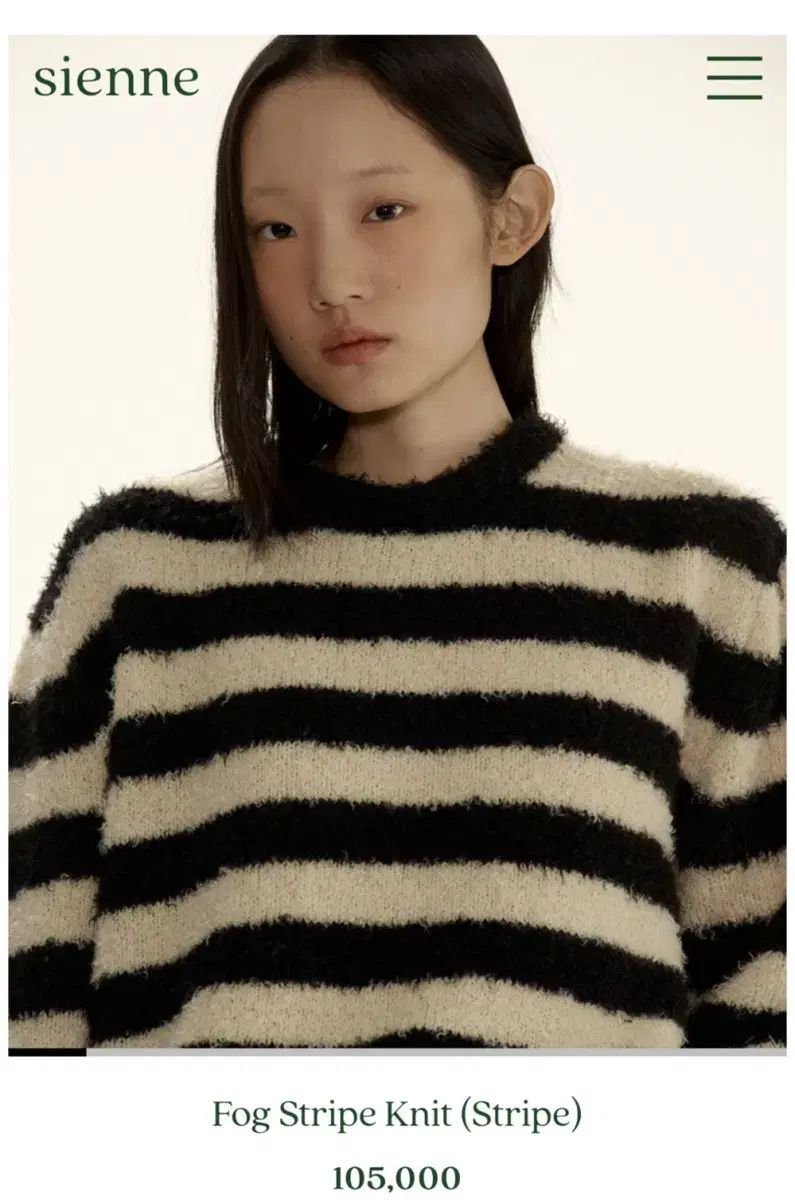 シエンヌ フォグ ストライプ ニット fog stripe sienne