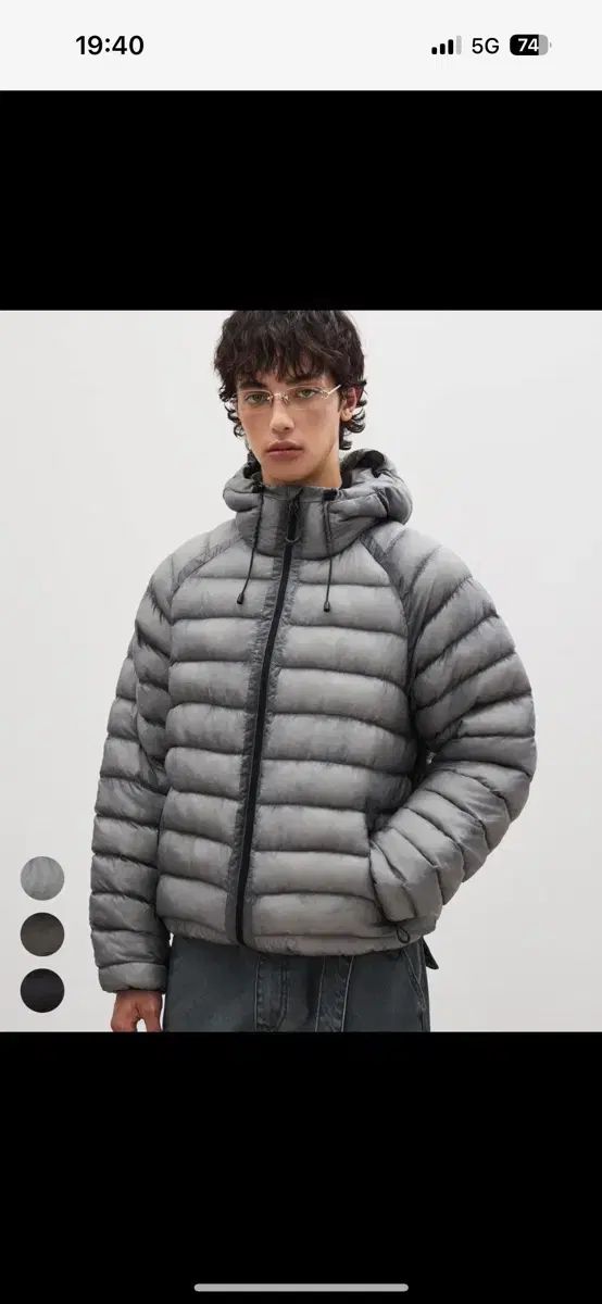 MUSINSA公式 M スアレ シアーシェル 軽量ダウン グレー | SUARE ライト