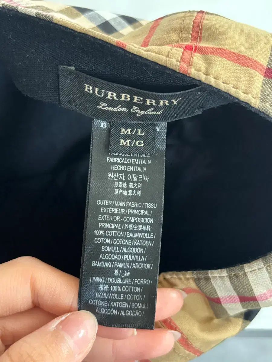 BURBERRY バーバリー レインボー ノヴァ CHECK ベースボールキャップ