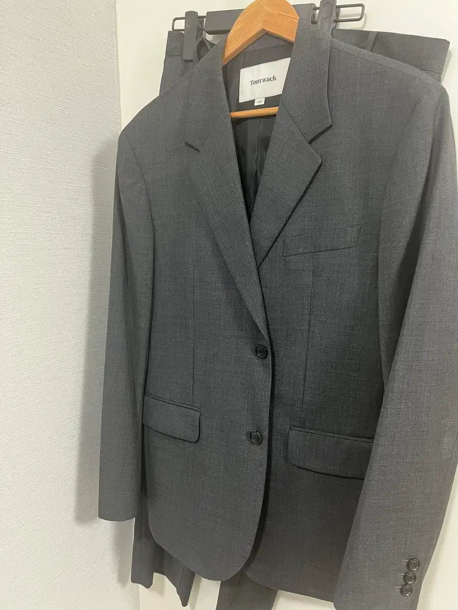 トニーウェク Twoボタン セットアップ ダークグレー
