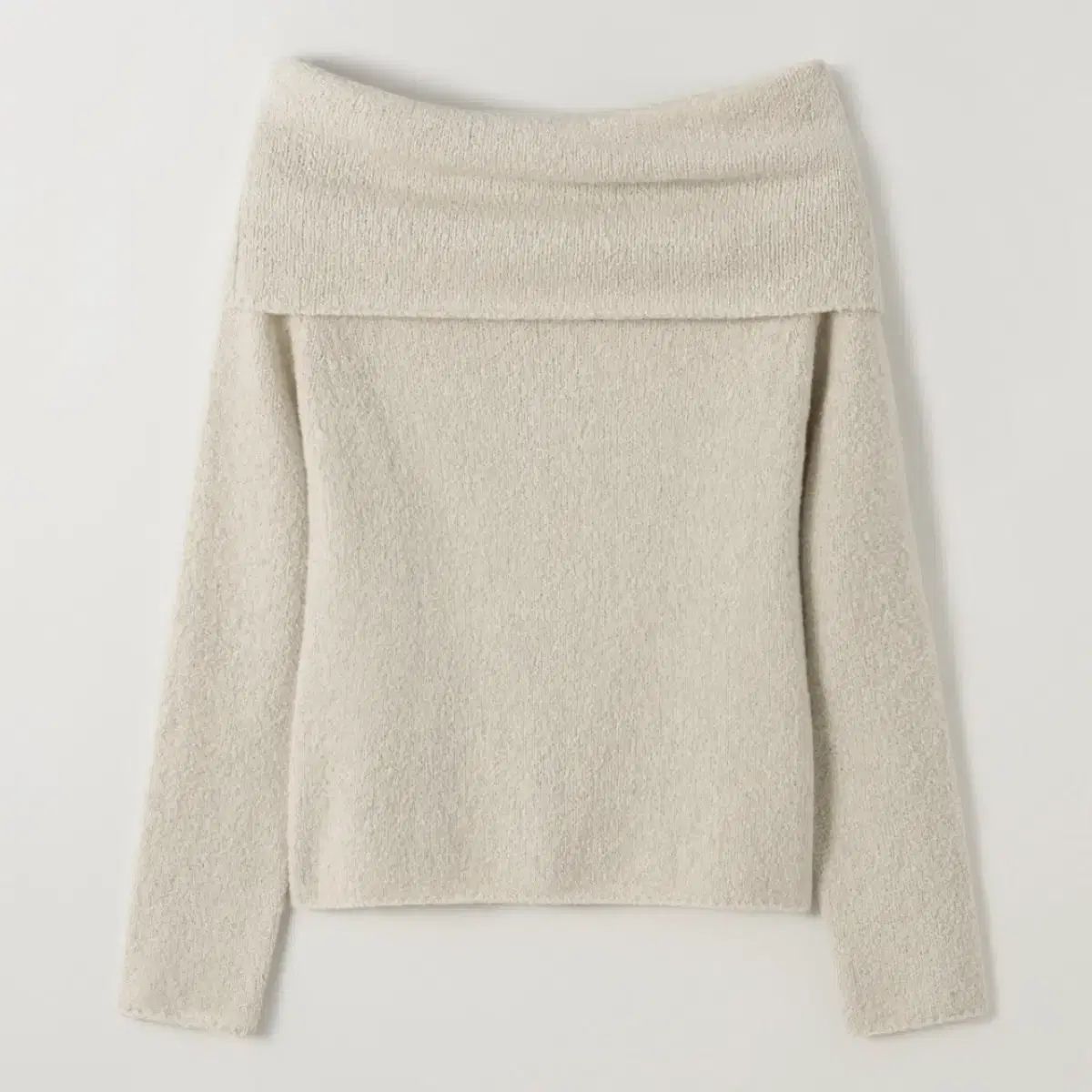 シエ ネア オフショルダー セーター オートミール