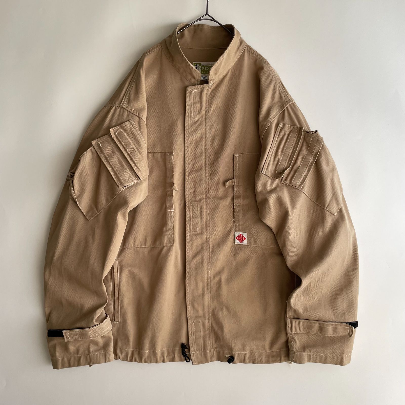 90s 旧タグ Post overalls メカニックジャケット 希少/90s】POST OVERALLS size/L (ud) ポストオーバーオールズ 初期