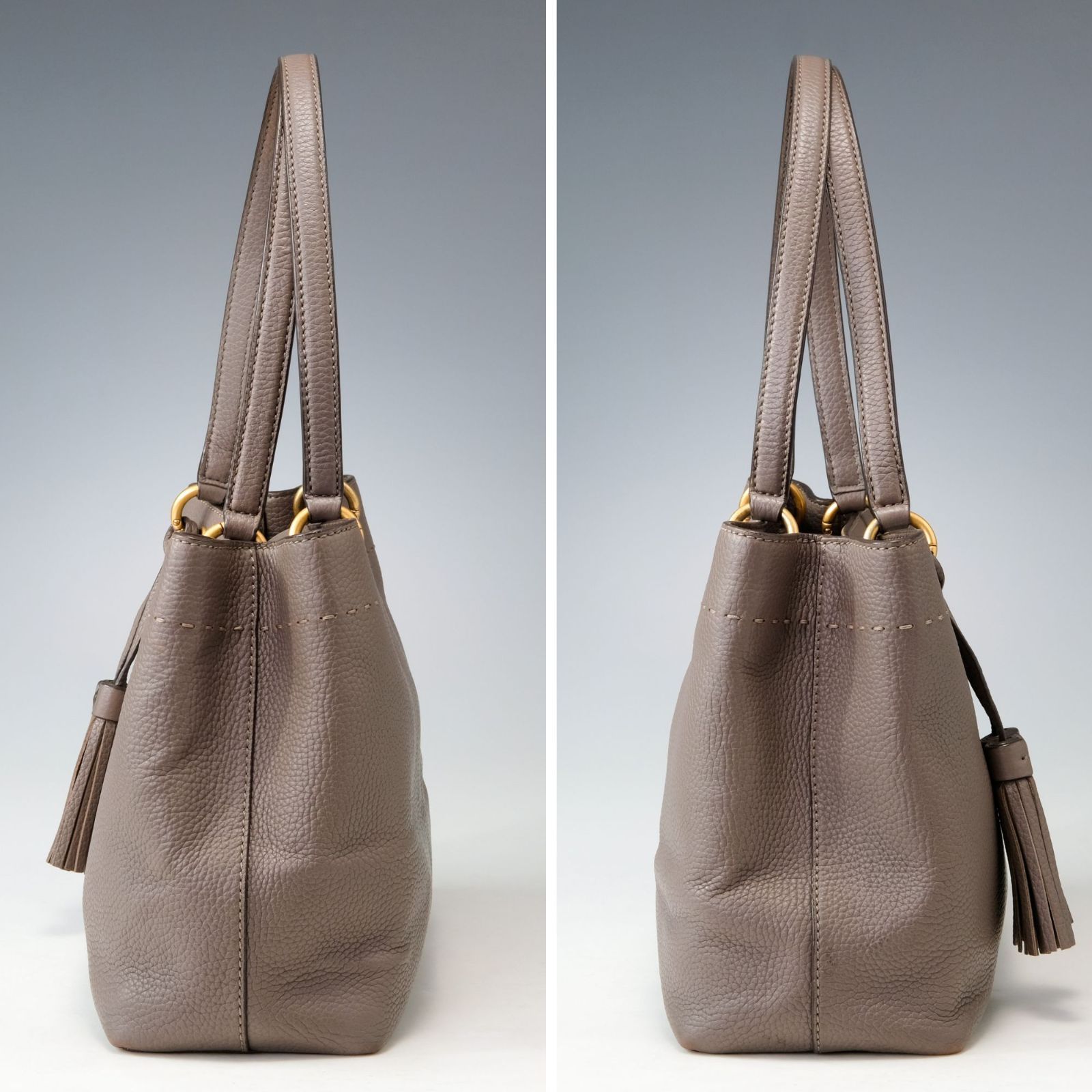 Tory Burch トリーバーチ マックグロー タッセル トートバッグ レザー