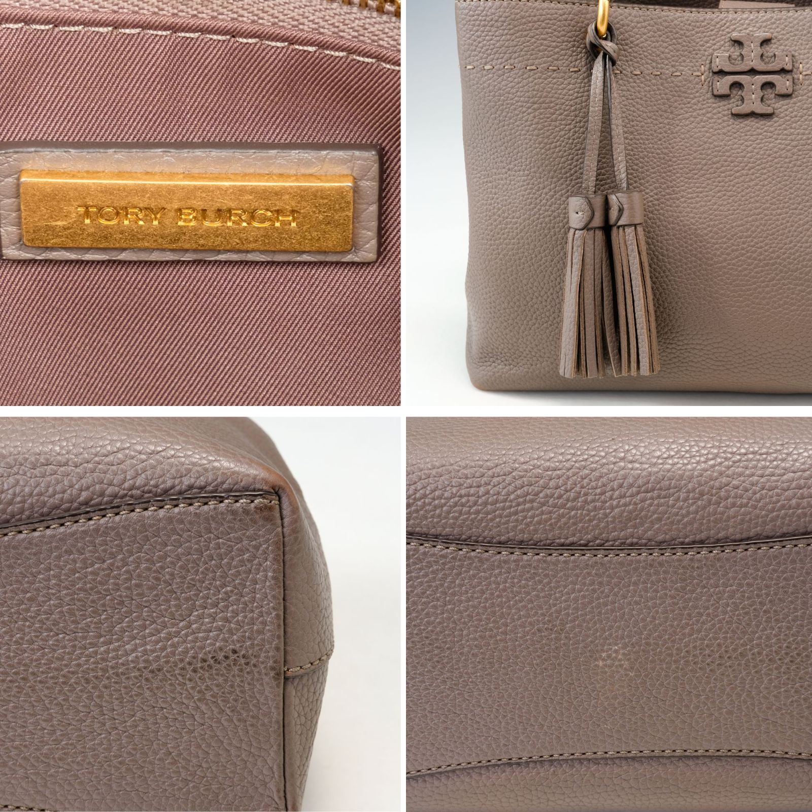 Tory Burch トリーバーチ マックグロー タッセル トートバッグ レザー