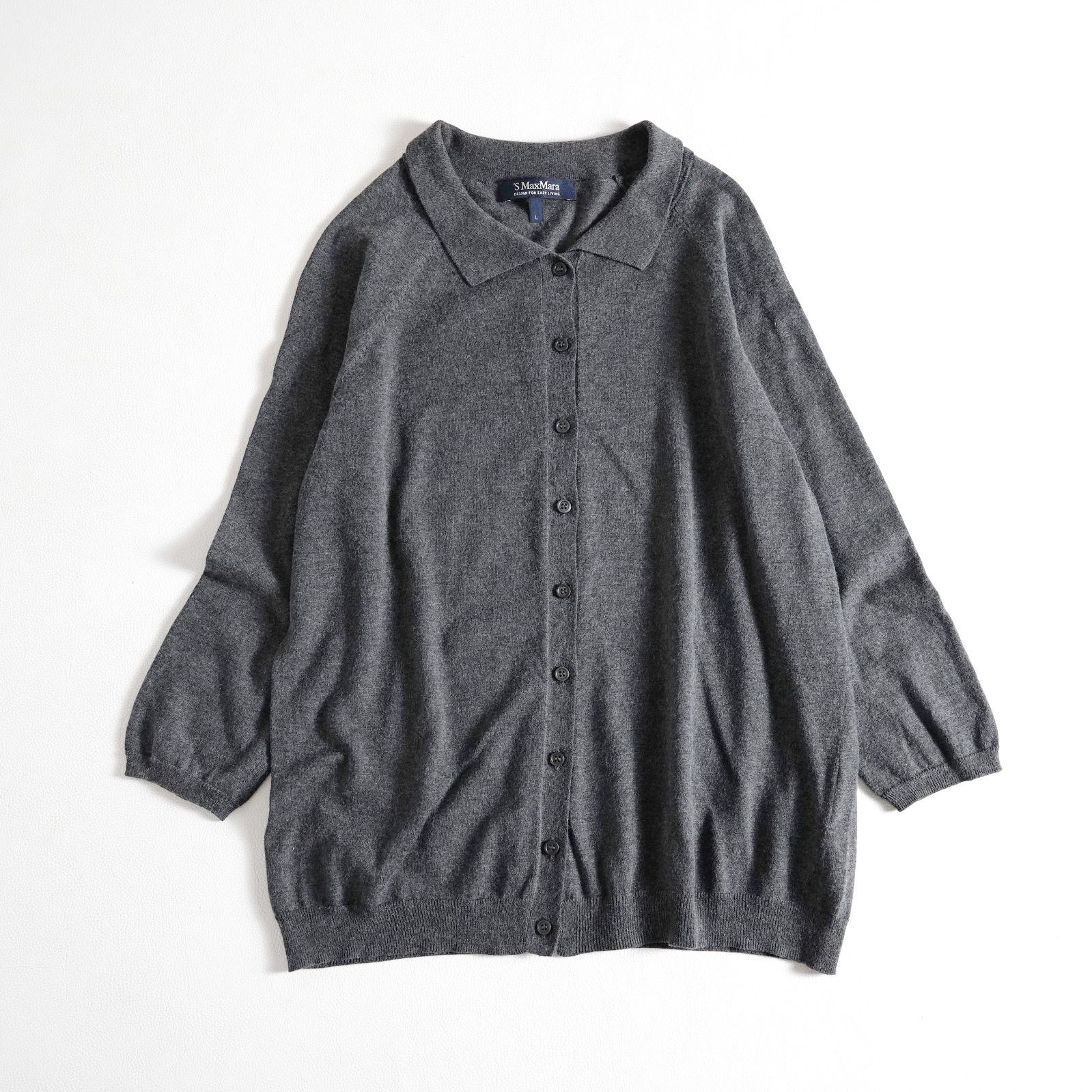 854y*'S Max Mara エス マックスマーラ カシミヤシルク混 薄手 襟付き