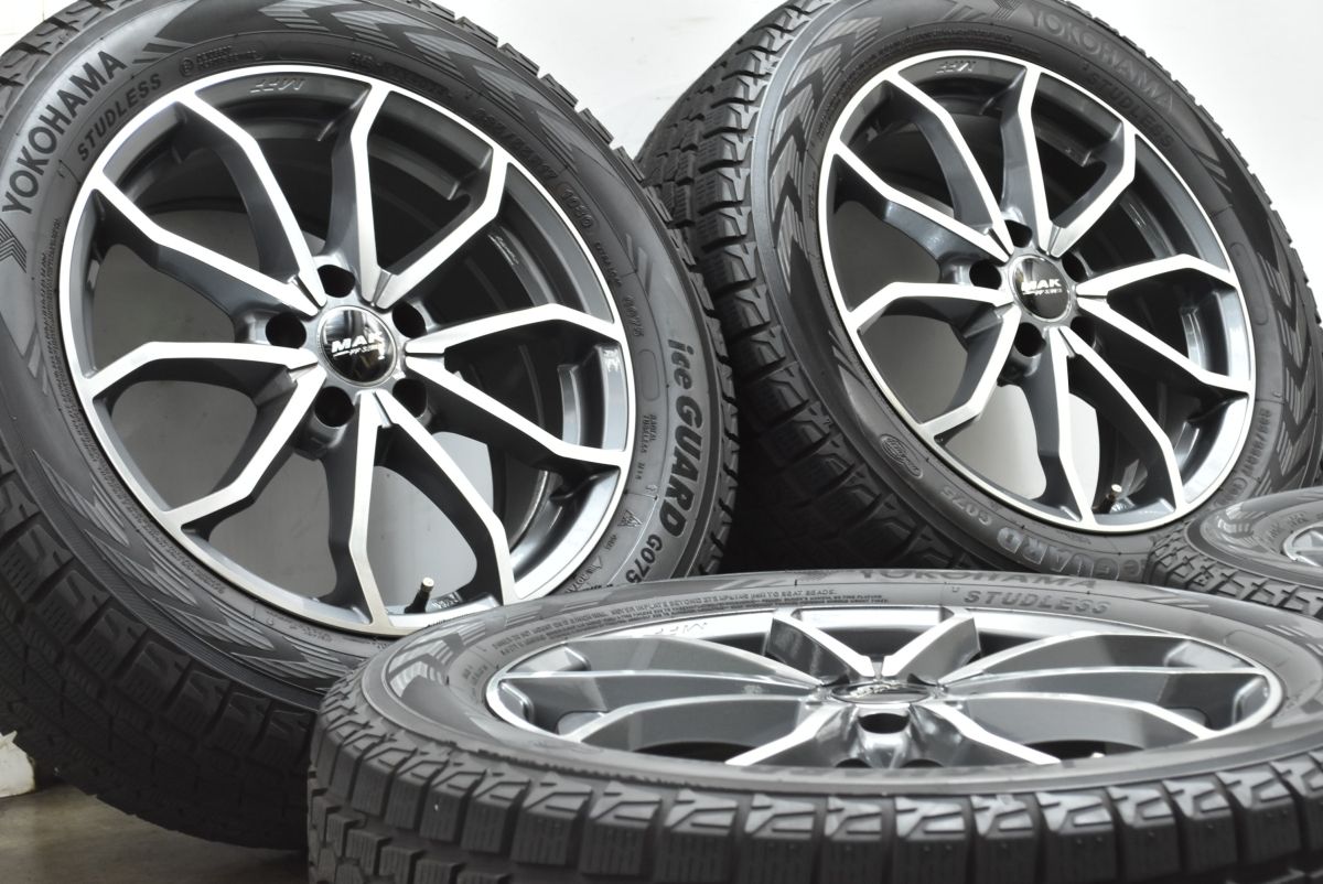 バリ溝 製 MAK LOWE FF 17 in 7 5 J 43 PCD 112 ヨコハマ アイスガード G 075 235 55 R アウディ Q 3 フォルクスワーゲンティグアン