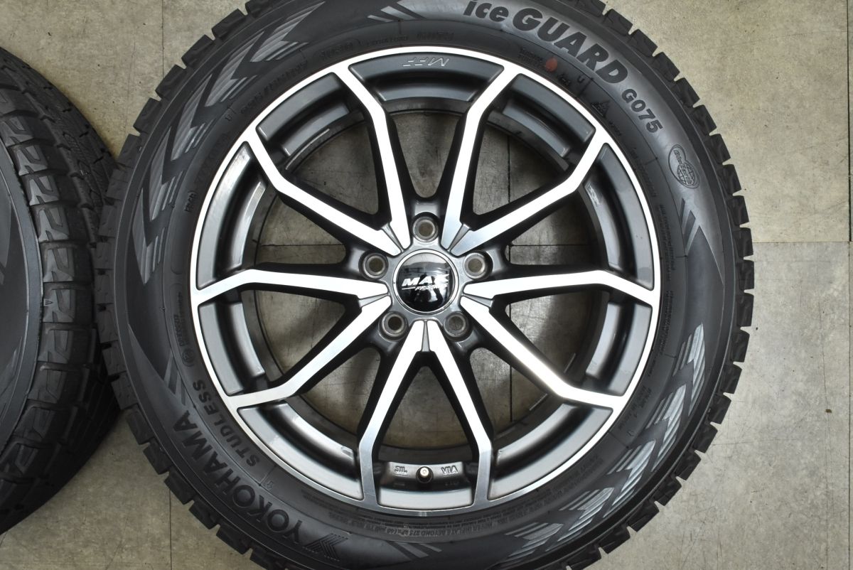 バリ溝 製 MAK LOWE FF 17 in 7 5 J 43 PCD 112 ヨコハマ アイスガード G 075 235 55 R アウディ Q 3 フォルクスワーゲンティグアン 17インチ タイヤ ホイールセット