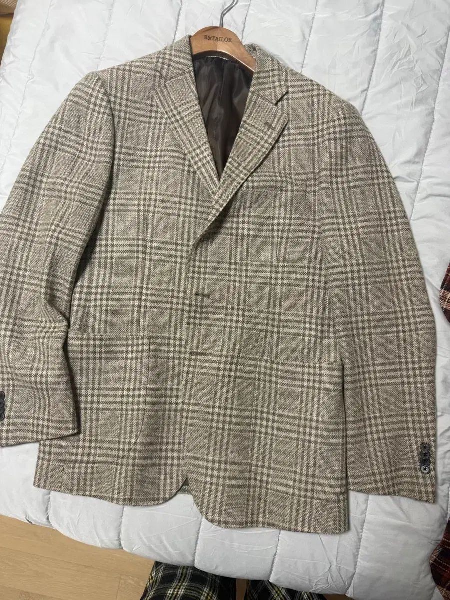 マンインザ분 チェック柄 ジャケット 52 サイズ