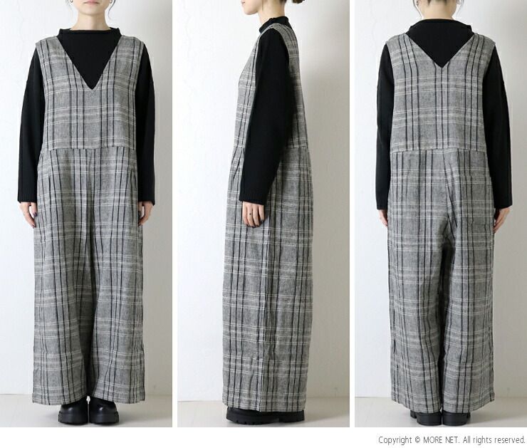 ブルーウィロー blue willow コットンリネンへリンボンチェック