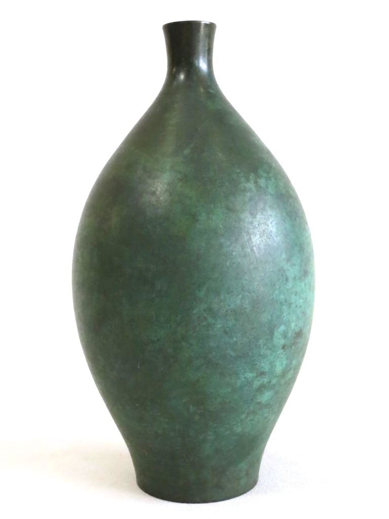 225319】 青銅 花瓶 グリーン - メルカリ