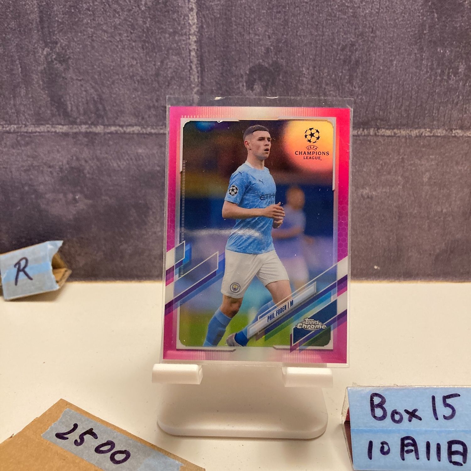 2020-21 Topps Chrome UEFA Champions League Phil Foden 042/175