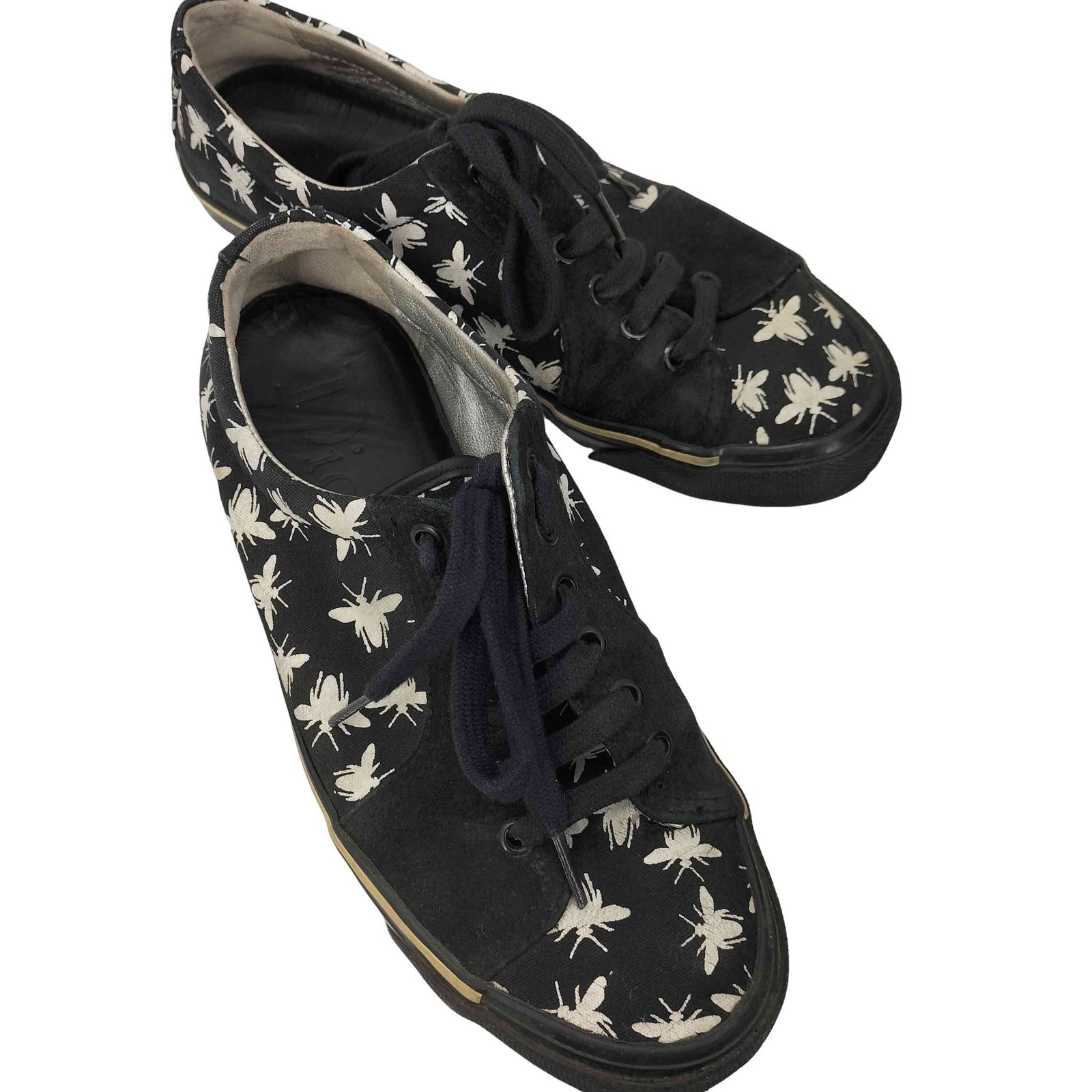 ディオールオム Dior HOMME スペイン製 BEE 総柄 ローカット