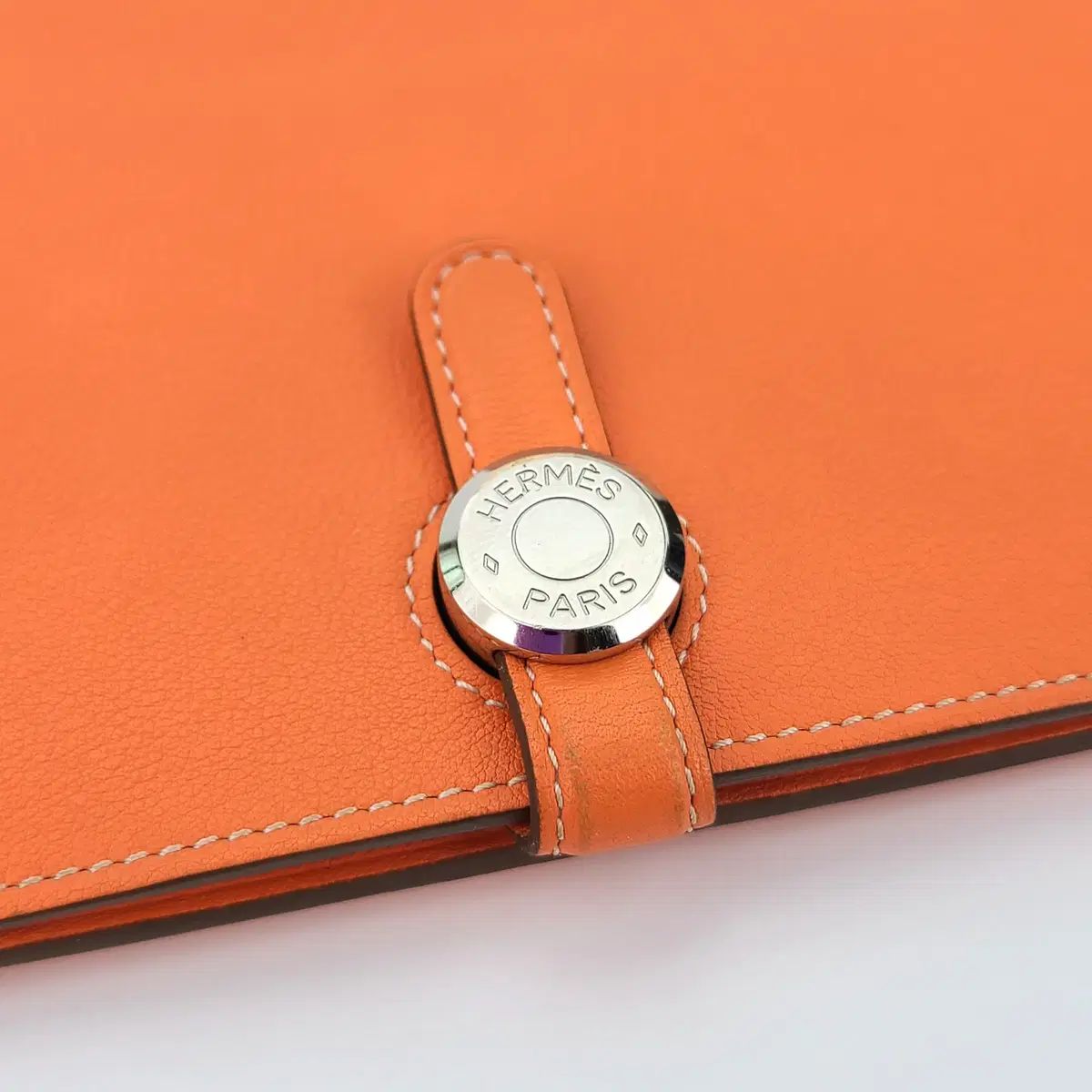 オレンジ デュオ エルメス HERMES ドゴン GM トゴ ドゴンロング 二 