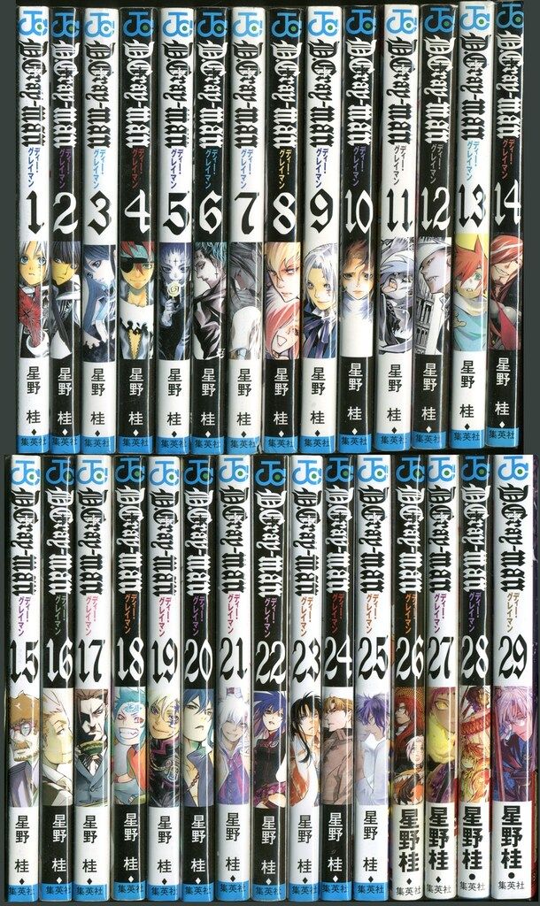  Man シングル33枚セット　まとめ売り 集英社 ジャンプコミックス 星野桂 D.Gray-man 1~29巻 最新セット