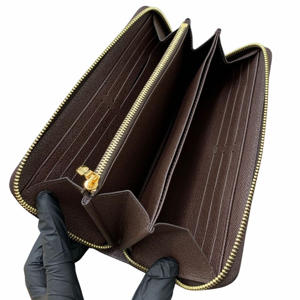 ルイ・ヴィトン 長財布 N41661 ジッピー・ウォレット ダミエ・エベヌ