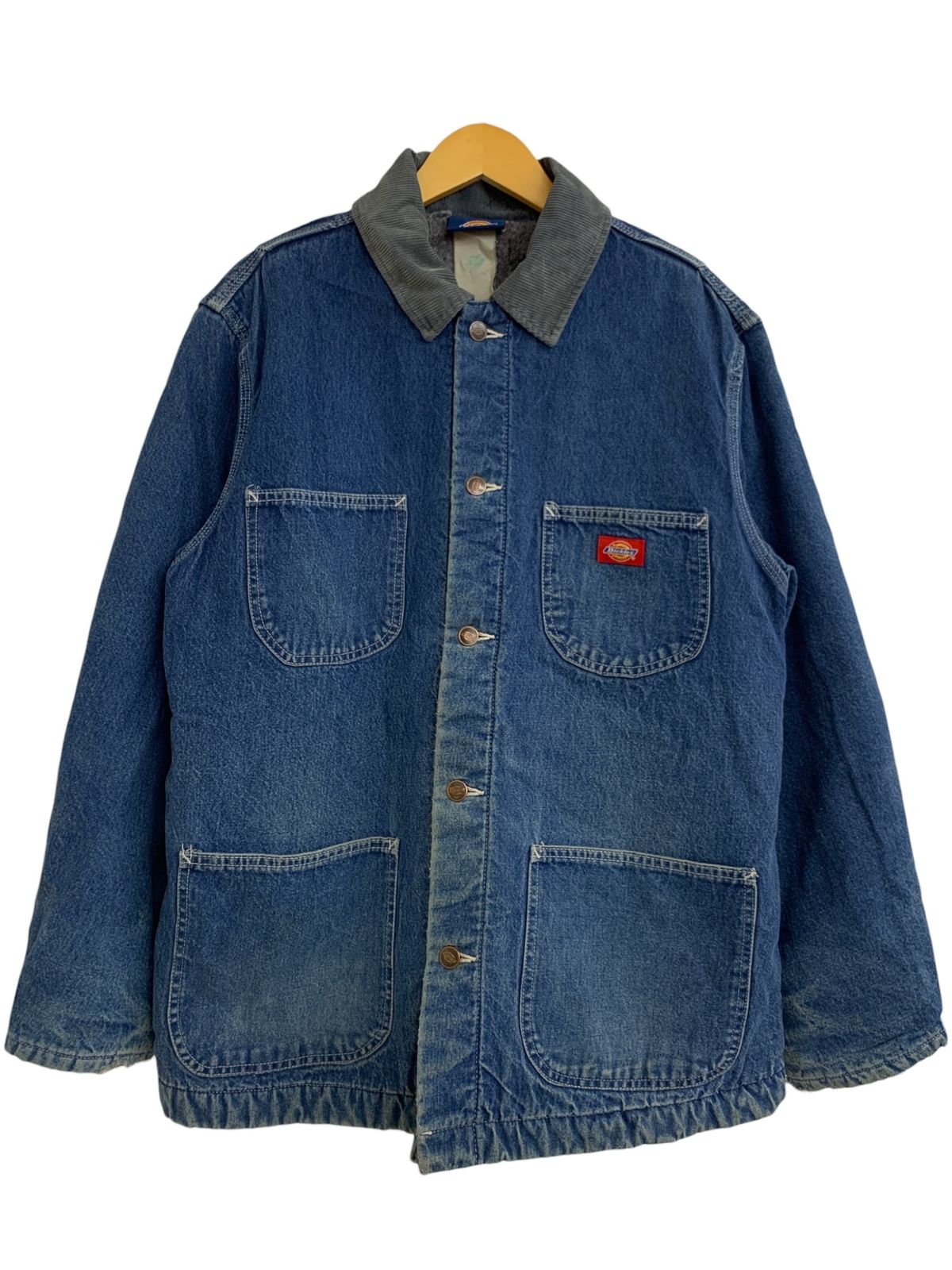 DICKIES (ディッキーズ) デニムカバーオール 裏ブランケット 襟