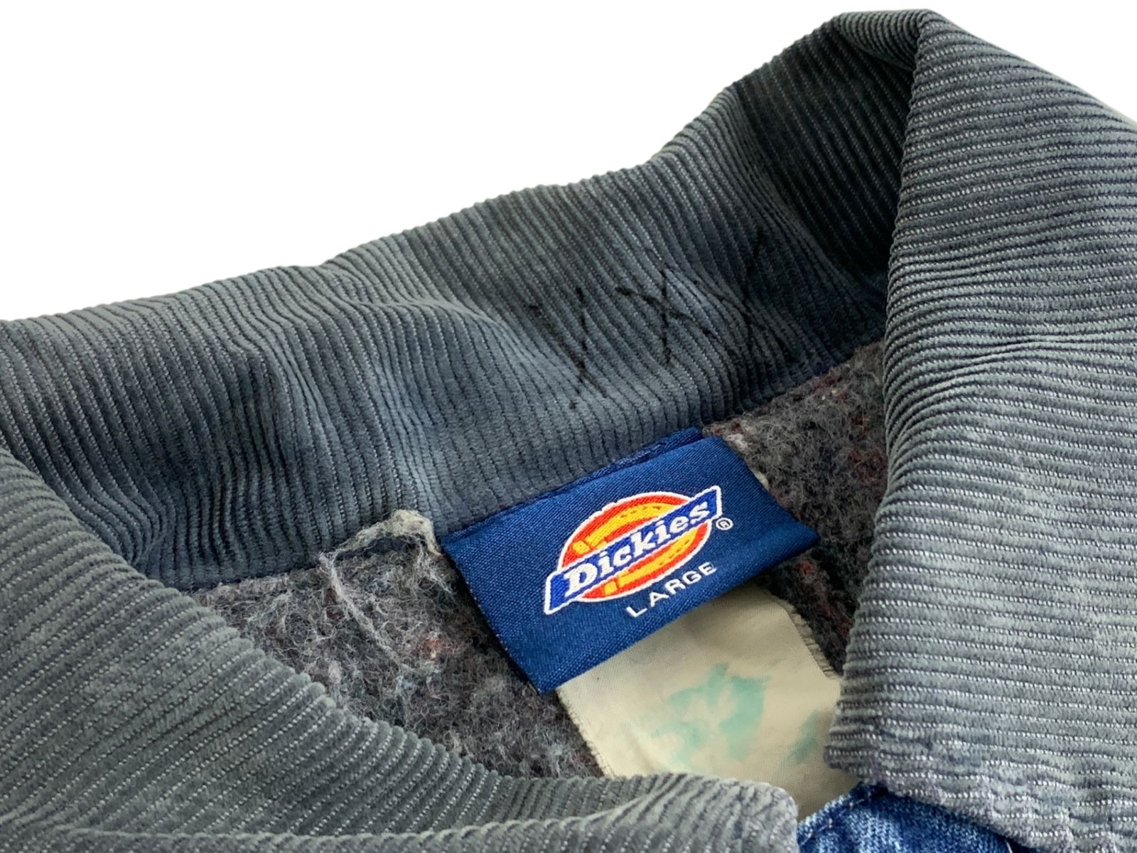 DICKIES (ディッキーズ) デニムカバーオール 裏ブランケット 襟
