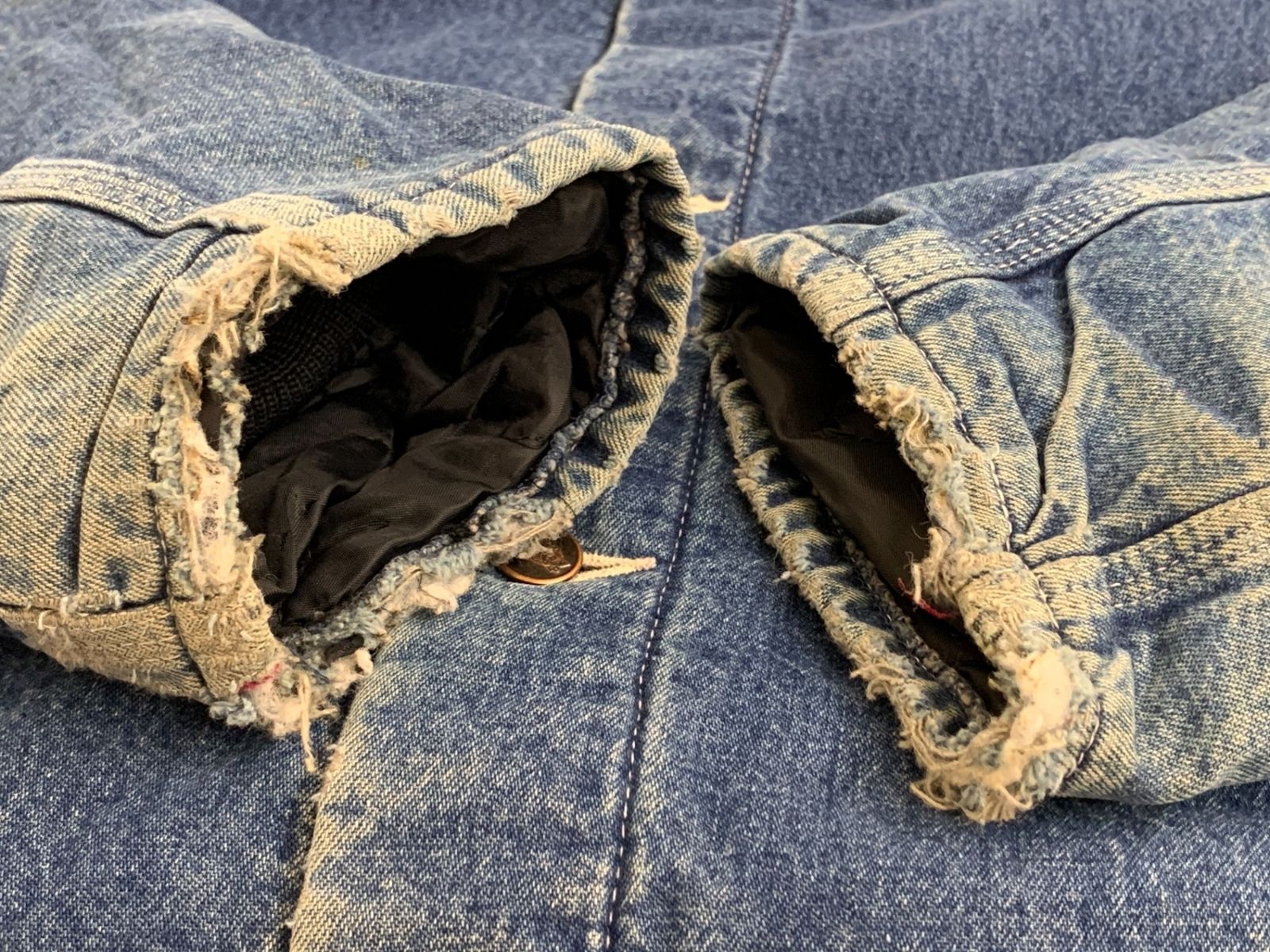 DICKIES (ディッキーズ) デニムカバーオール 裏ブランケット 襟