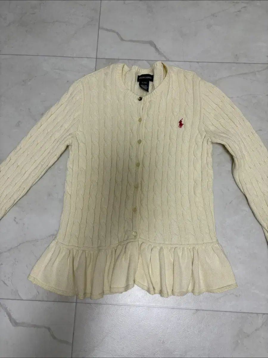 ポロ ラルフローレン ケーブル ニット カーディガン アイボリー XL