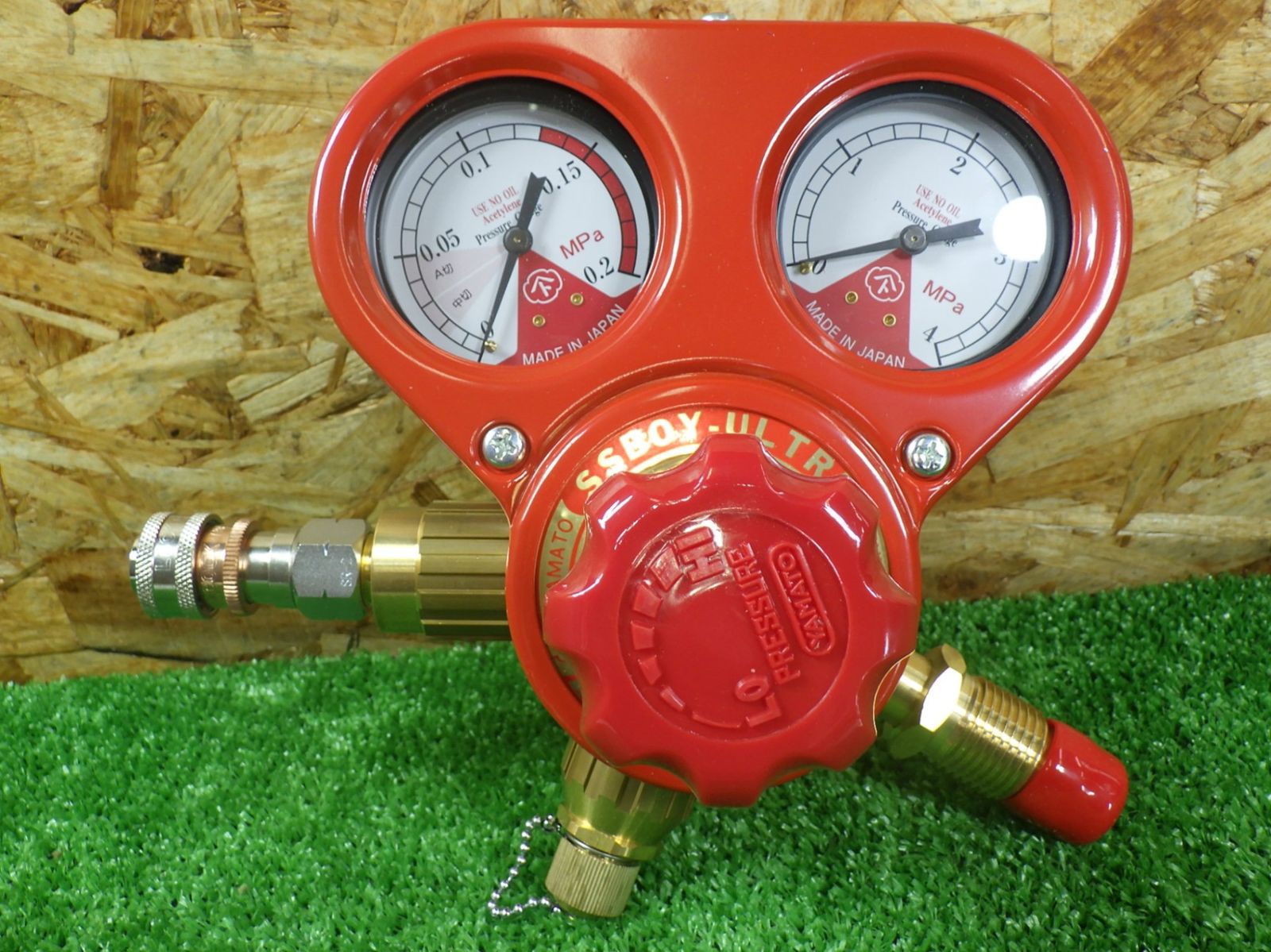 ヤマト産業 SSボーイ ウルトラ アセチレン用 長期保管のため 工具 乾式安全器内蔵 溶断用圧力調整器 YAMATO SSBOY 扱い