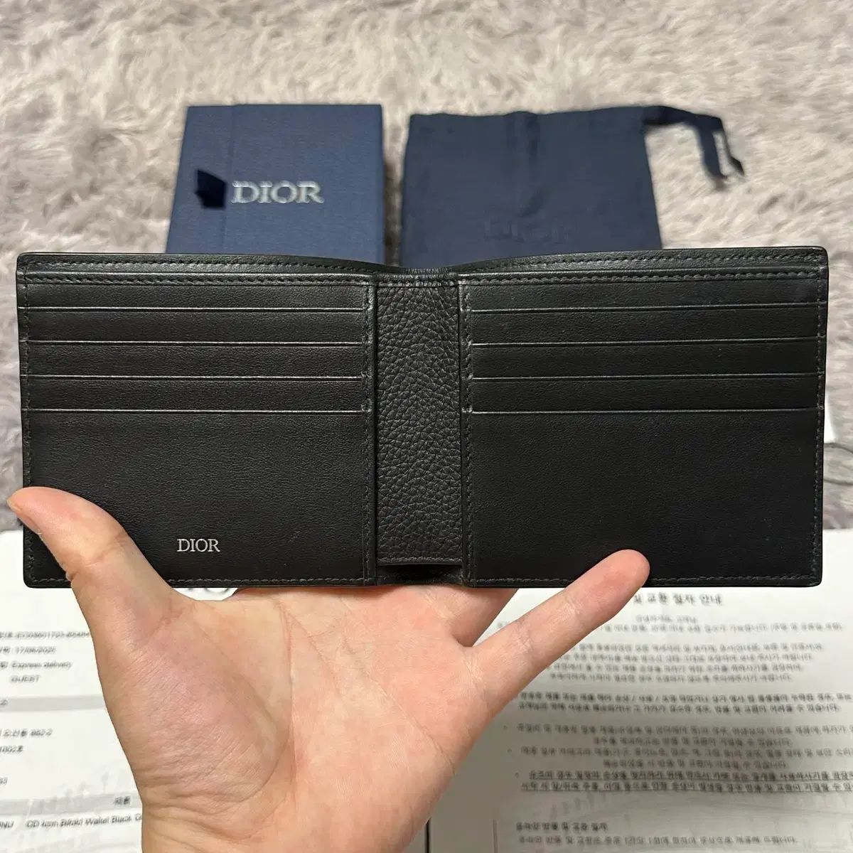 フルセット ディオール CD アイコン 二つ折り財布 ブラック - メルカリ