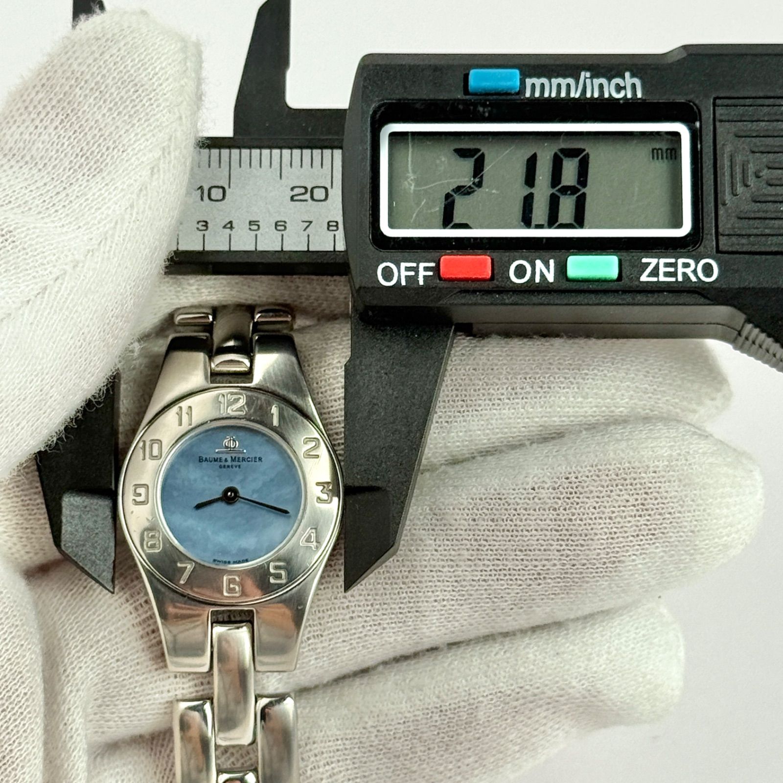 ボームアンドメルシー リネア MV045204 ブルーシェル 新品電池 894