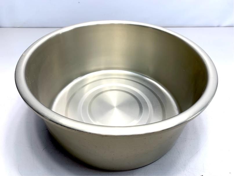 昭和レトロ 洗桶 33cm マツタカ 金属 アルミ ゴールド ヴィンテージ