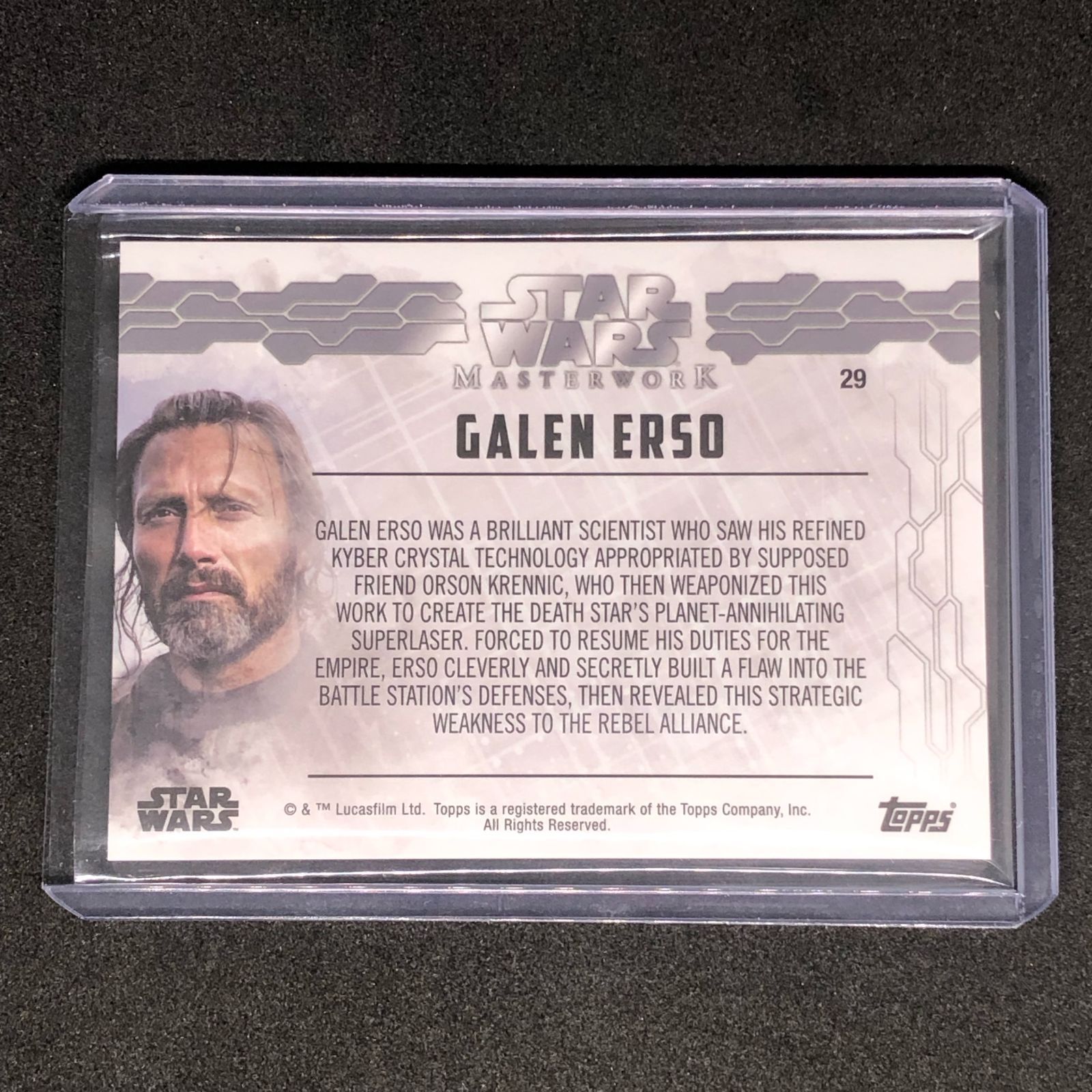 Galen Erso / ゲイレン・アーソ 2017 Topps スターウォーズ マスター
