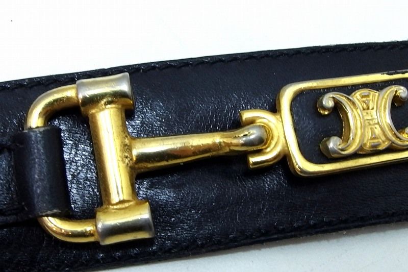 227842】CELINE セリーヌ ヴィンテージ トリオンフ レザー レディース