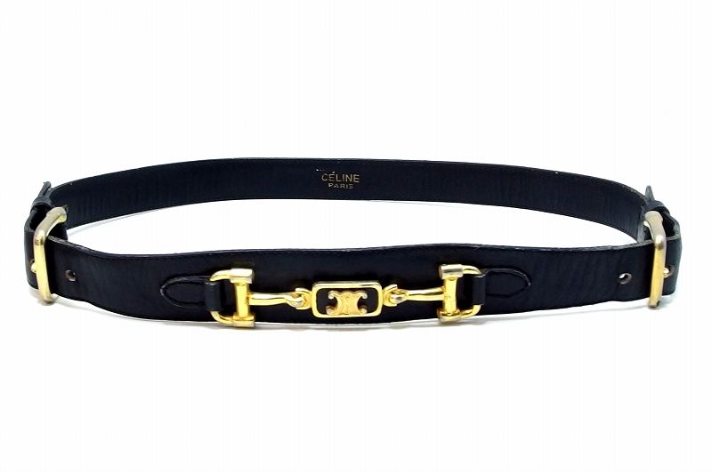 227842】CELINE セリーヌ ヴィンテージ トリオンフ レザー レディース