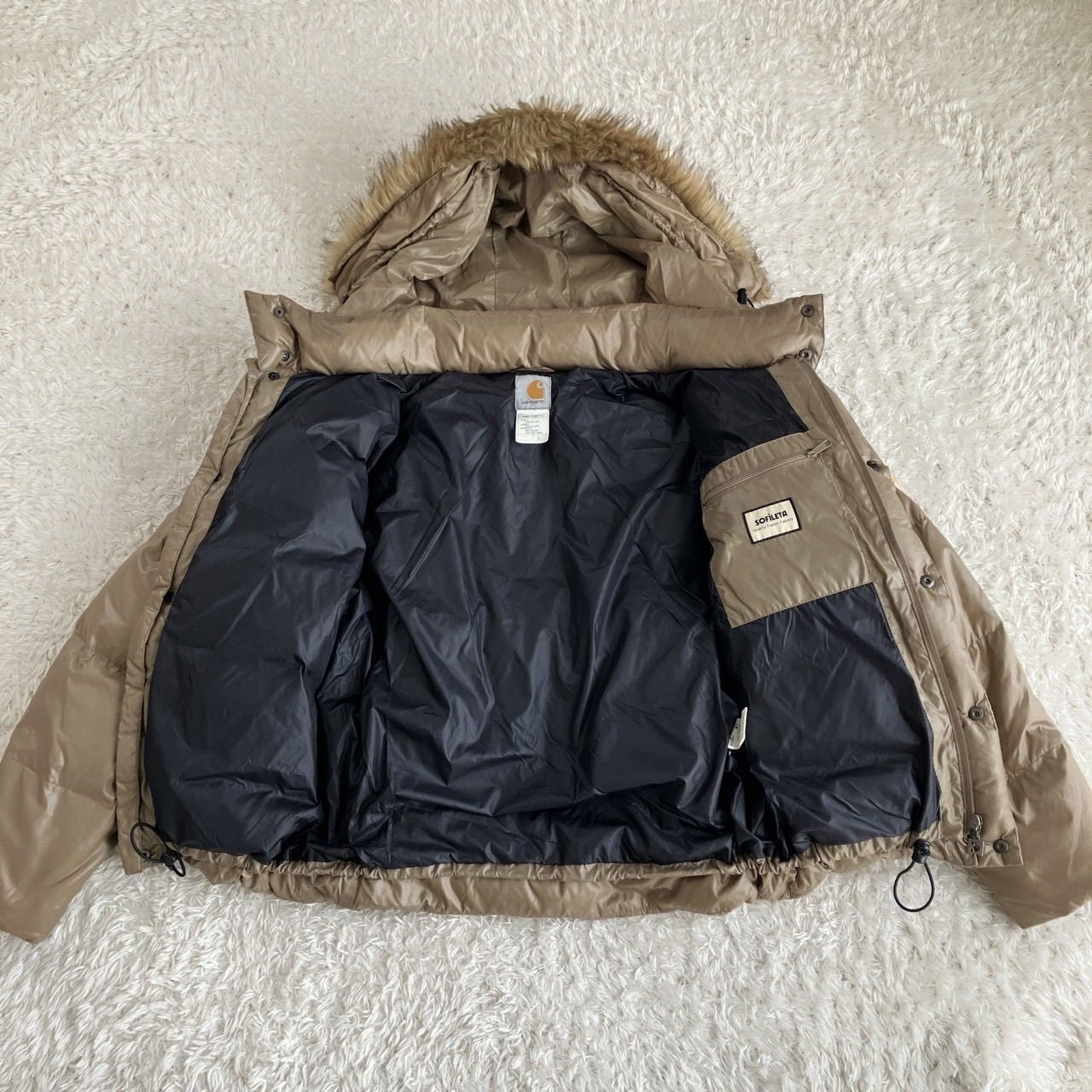Carhartt カーハート ダウンジャケット フード付き 短丈 SOFILETA 