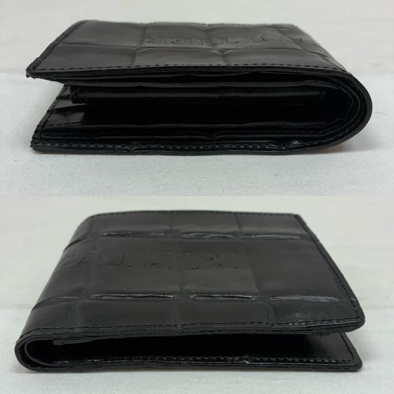 ジャンポールゴルチエ 90s クロコ ロゴ 型押し 二つ折り コンパクト