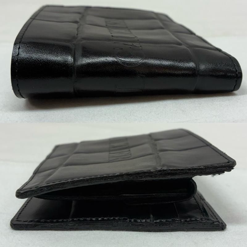 ジャンポールゴルチエ 90s クロコ ロゴ 型押し 二つ折り コンパクト