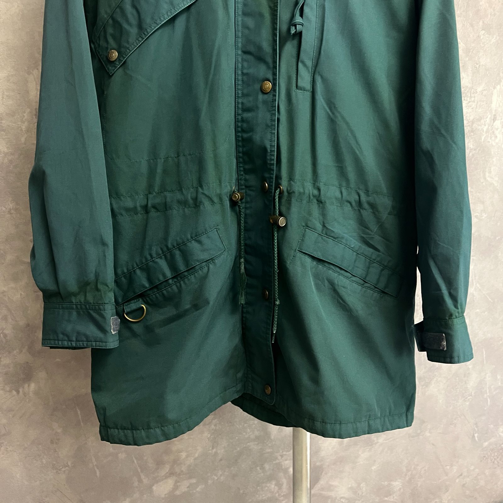 90s Eddie Bauer 黒タグ マウンテンパーカー ダークグリーン サイズ L
