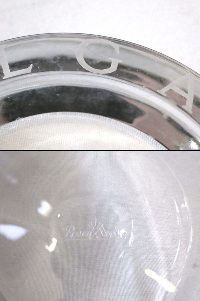 227423】BVLGARI ブルガリ ＜箱なし＞ローゼンタール クリスタル